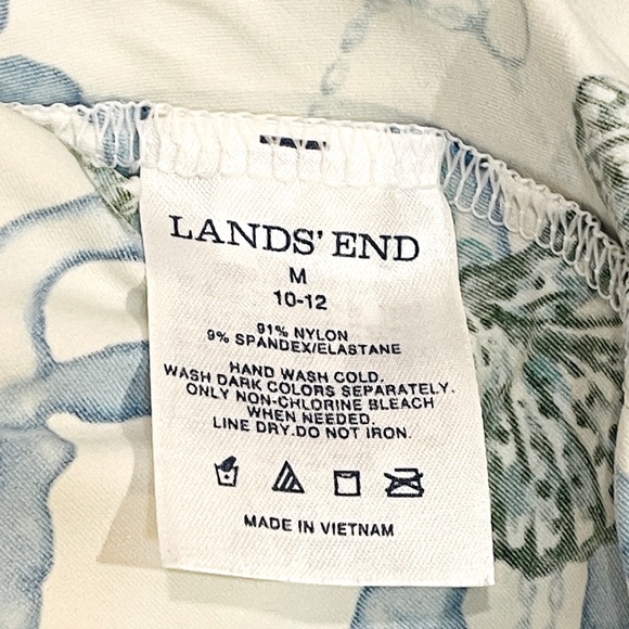 Lands End Long Sleeve Crewneck Swim Knit Tee Top - Picture 6 of 6